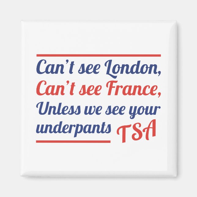 London kann man nicht sehen magnet (Vorne)