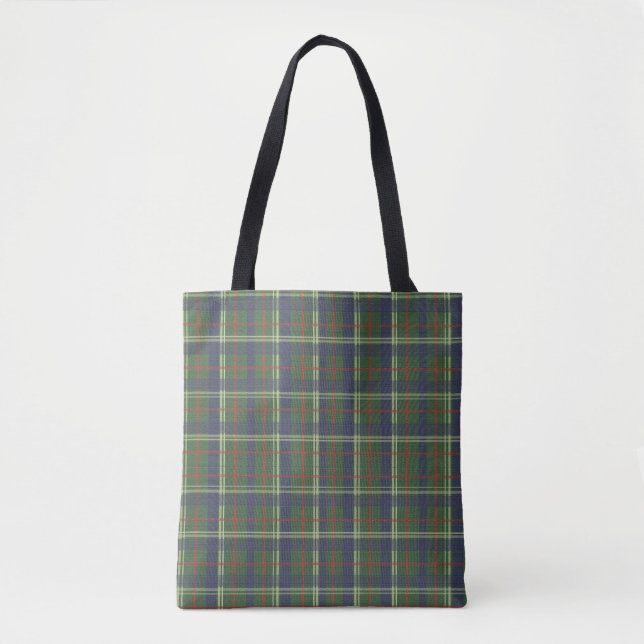 London Kariert Checked Navy Blue und grün Tasche (Vorderseite)