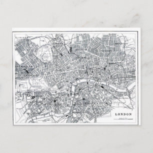 London-Karte Postkarte