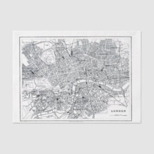 London-Karte Seidenpapier