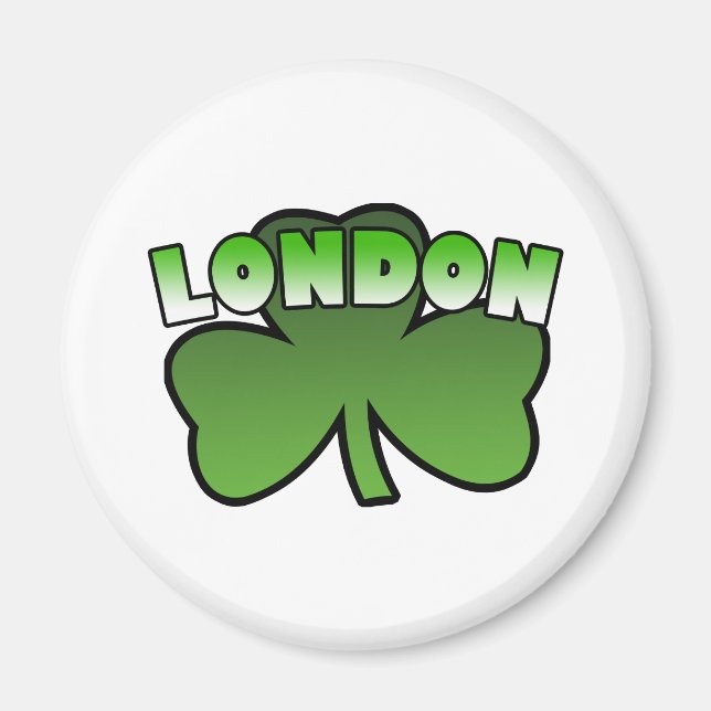 London Kleeblatt Magnet (Vorne)