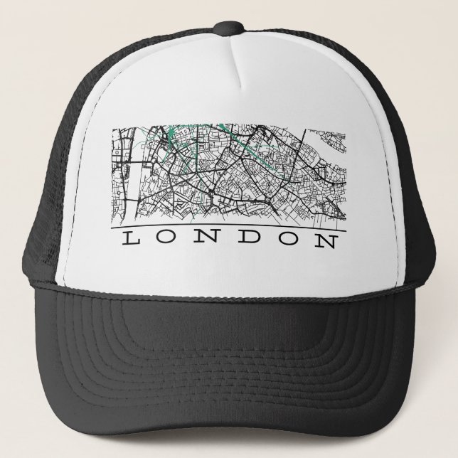 London Map cap Truckerkappe (Vorderseite)
