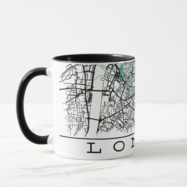 London Map Mug Tasse (Links)