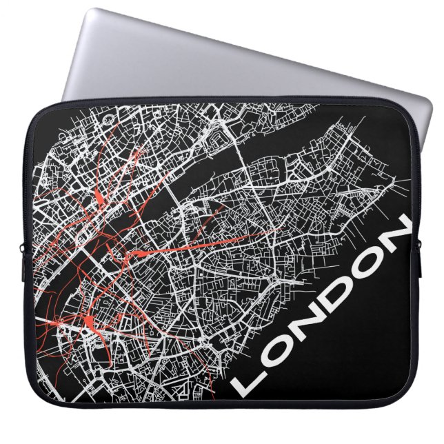 London mapped laptop bags laptopschutzhülle (Vorderseite)
