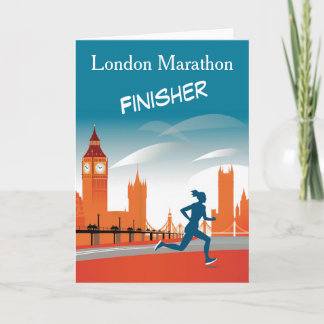 London-Marathon-Finisher-Gratulartionskarte Karte