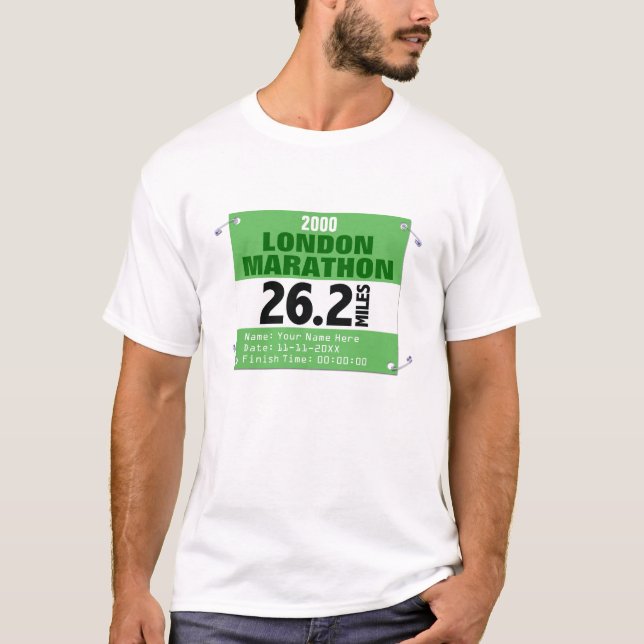 London-Marathon-Läufer, 26,2 Meilen personalisiert T-Shirt (Vorderseite)