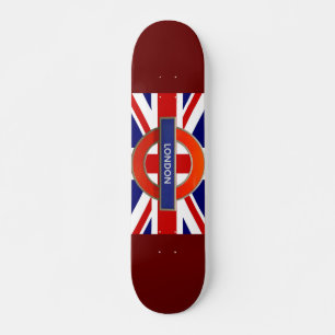 London Metro Sign Skateboard