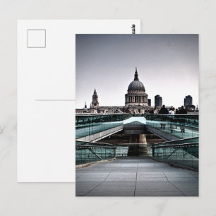 London - Millennium Bridge & St Pauls (6334) Postkarte
