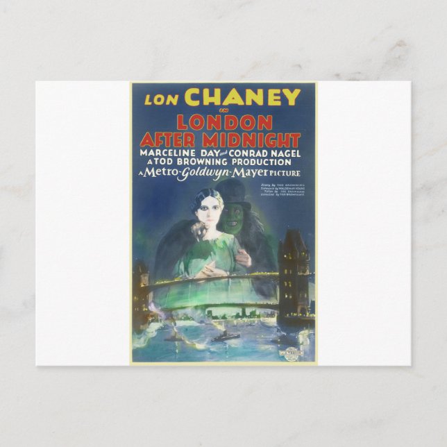 LONDON NACH MIDNIGHT VON Philip J. Riley Postkarte (Vorderseite)