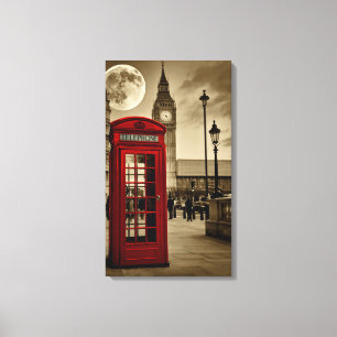 London Nennen Leinwanddruck