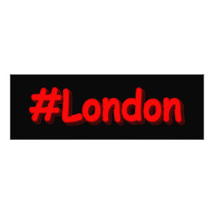 "#London" Niedliches Design. Jetzt kaufen Fotodruck