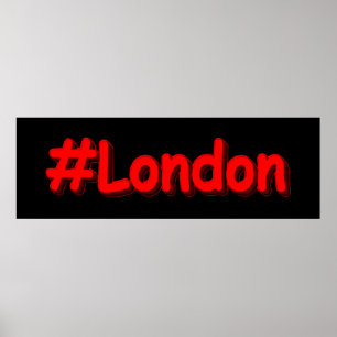 "#London" Niedliches Design. Jetzt kaufen Poster