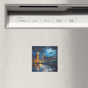 London Night Painting Magnet