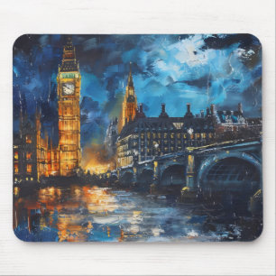 London Night Painting Mousepad