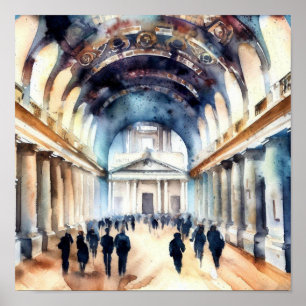 London-Old Royal Naval Uni Painted Hall (B), Poster