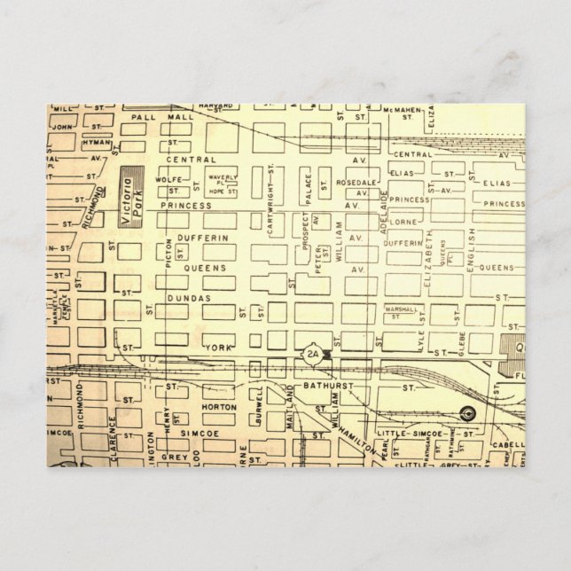 London, Ontario, Kanada, Vintage Karte (Vorderseite)