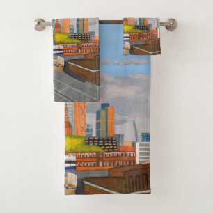 London Overground Badezimmer Handtuch Set