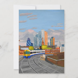 London Overground-Einladungskarte Einladung