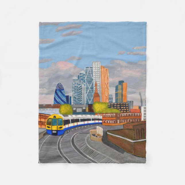 London Overground Fleece Blanket (Vorderseite)