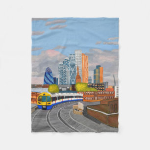 London Overground Zug Fließdecke Fleecedecke