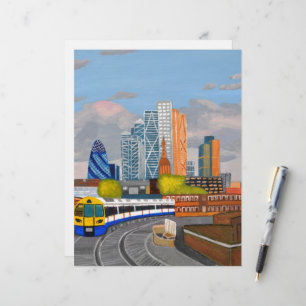 London Overland Zug - Hoxton Bahnhof Papierblatt
