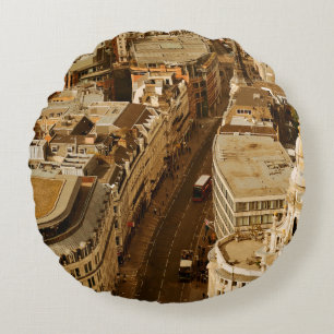 London Panoramablick auf das Dach mit städtischer Rundes Kissen