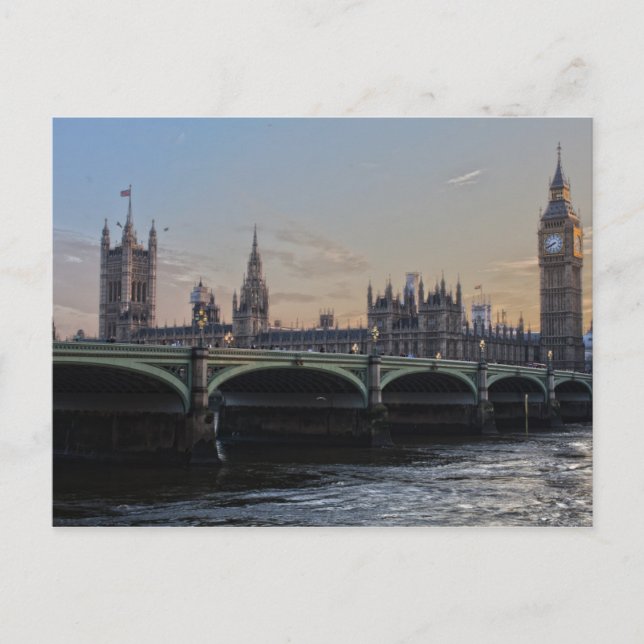 London, Parlament Postcard Postkarte (Vorderseite)