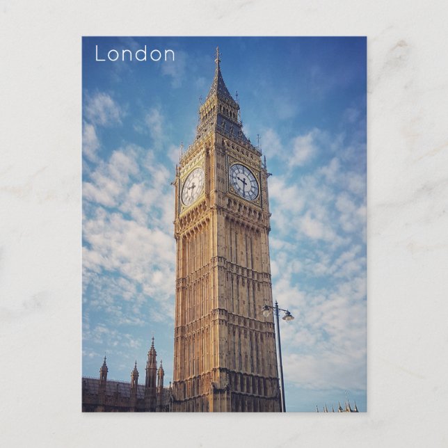 London - Parlamentsgebäude Feiertagspostkarte (Vorderseite)