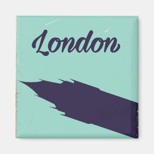 London Parliament Big ben Vintage-Plakat Magnet