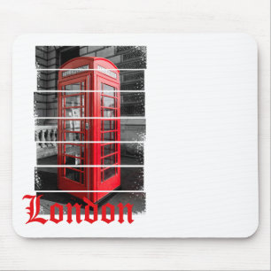 London Phone Box Vintag Souvenir Mousepad