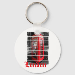 London Phone Box Vintag Souvenir Schlüsselanhänger