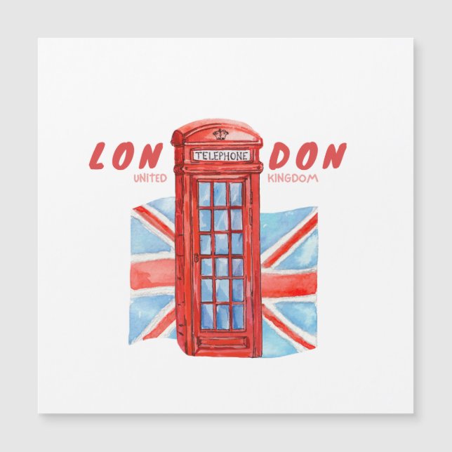 London Phonebooth Magnetkarte (Vorderseite)