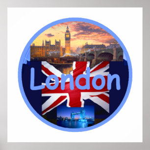LONDON-PLAKAT Druck Poster