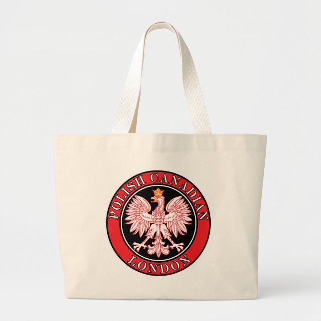 London Polnischer Adler Jumbo Stoffbeutel (Vorne)