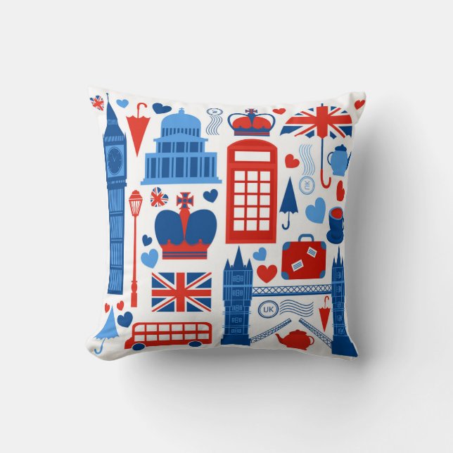 London Pop Icons Coaster  Kissen (Vorderseite)