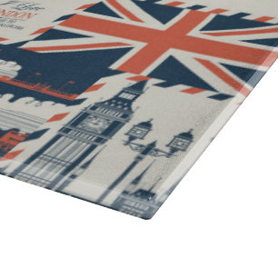 London Post Glass Cutting Board Schneidebrett