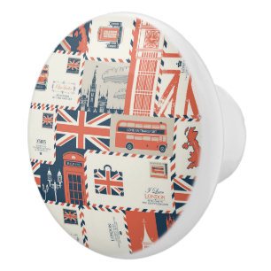 London Post Knob Keramikknauf