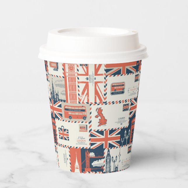 London Post Paper Cups Pappbecher (Vorderseite)