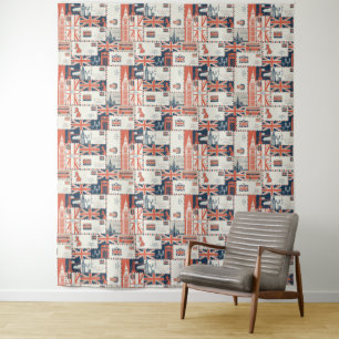 London Post Tapestry Wandteppich