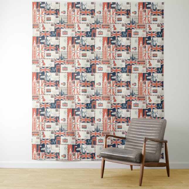 London Post Tapestry Wandteppich (Beispiel)