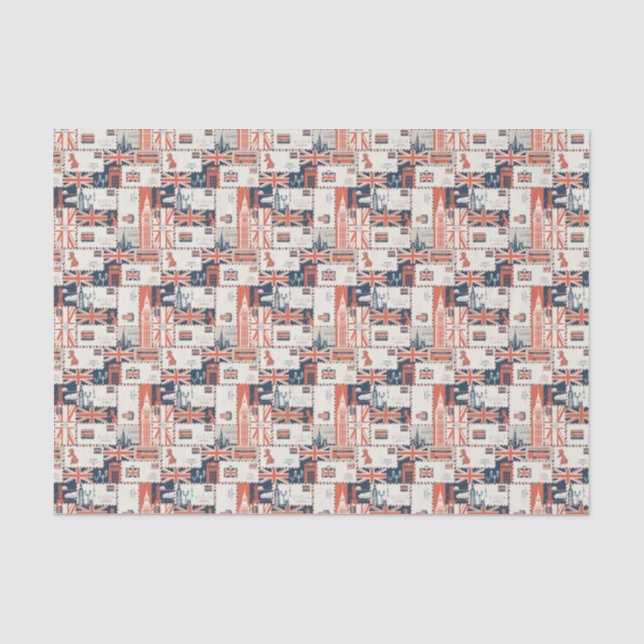 London Post Tissue Paper Seidenpapier (Vorderseite)
