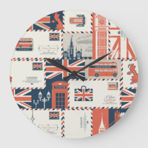 London Post Wall Clock Große Wanduhr