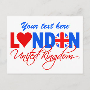 London Postcard - anpassen! Postkarte