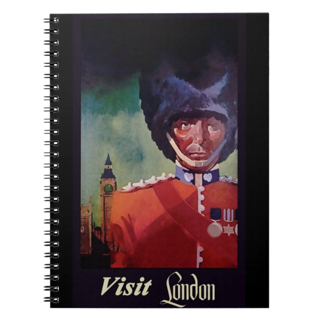 London Poster-Notebook Notizblock (Vorderseite)