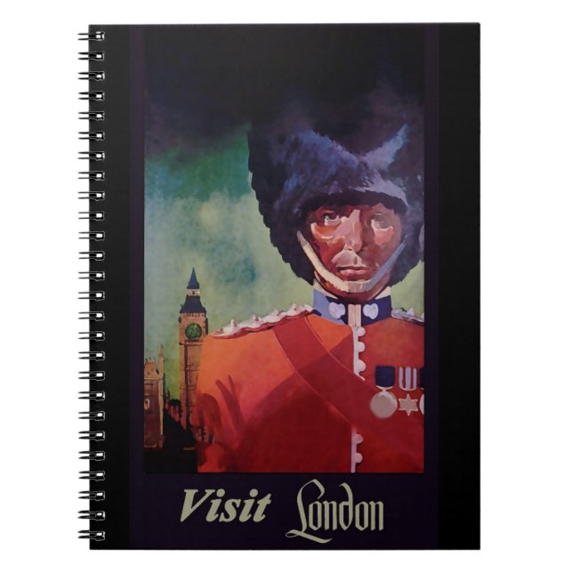 London Poster-Notebook Notizblock (Vorderseite)