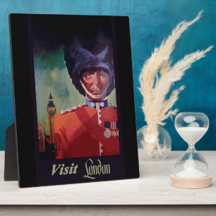 London Poster Plaque Fotoplatte