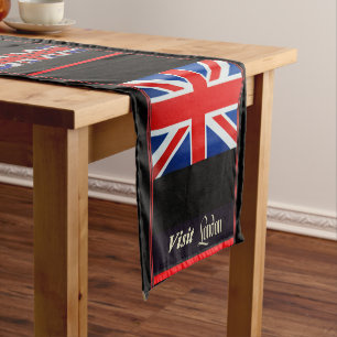London Poster Table Runner Kurzer Tischläufer