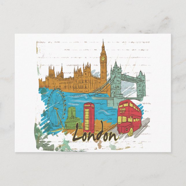 London Postkarte (Vorderseite)