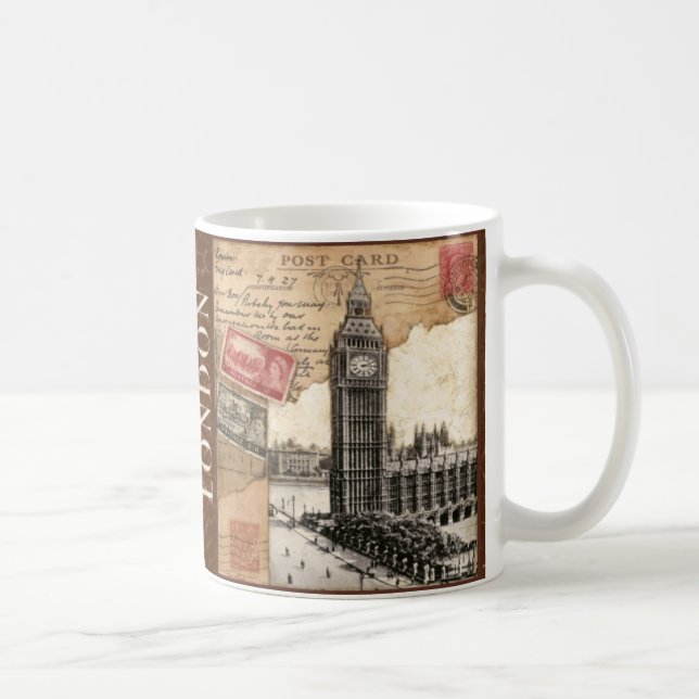 London-Poststempel Kaffeetasse (Rechts)
