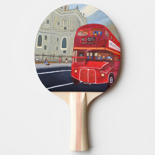 London Red Bus Ping Pong Paddles Tischtennis Schläger (Vorderseite)